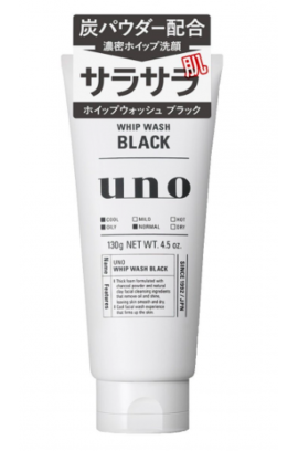 UNO黑碳強效控油深層清潔男士洗面奶130g（黑色）